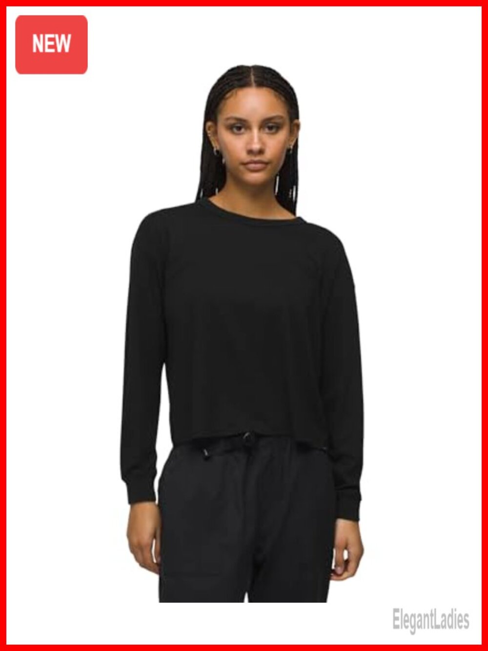 prAna Cozy Up Long Sleeve Crew Sweatshirt Ladder Stitch Comfort